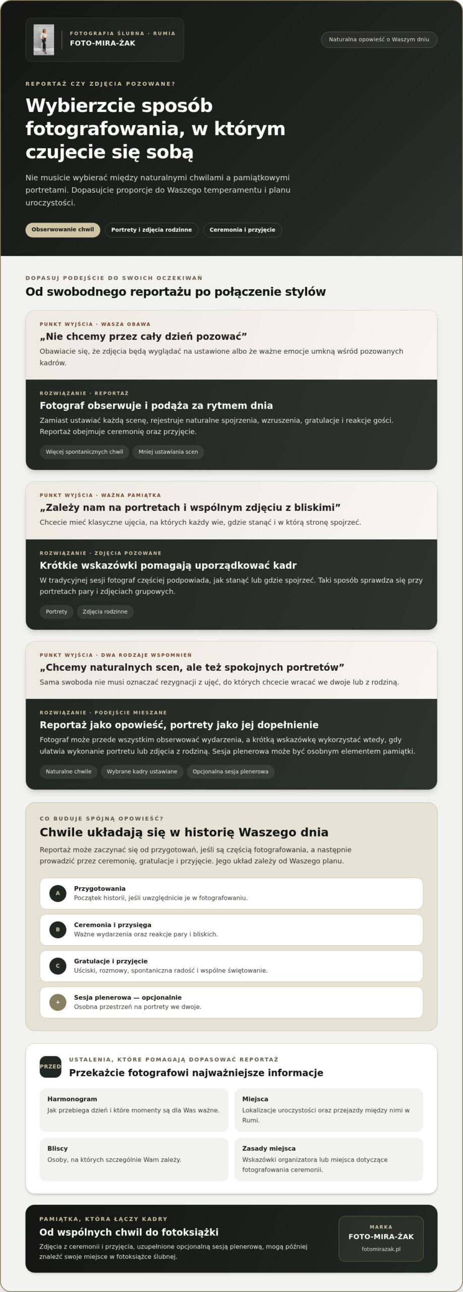 Reportaż ślubny Rumia - naturalna opowieść o Waszym dniu